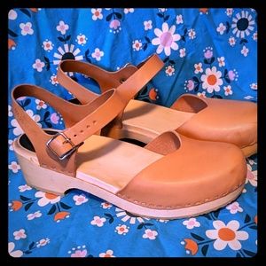 Swedish Hasbeens Covered Low clogs, size 41